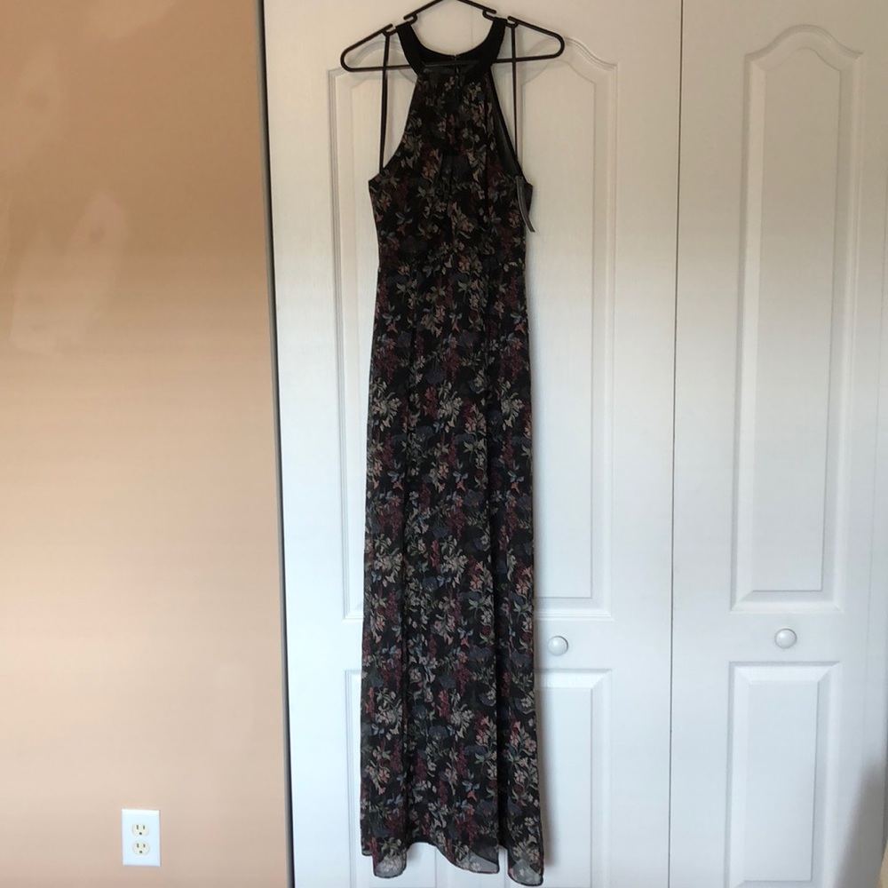 NWT BCBGenerations Floral Chiffon Maxi Dress